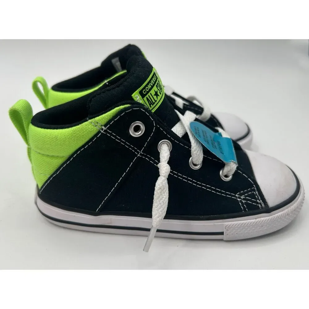 Converse Chuck Taylor All Star Axel Black Green Toddler Shoes Size 10